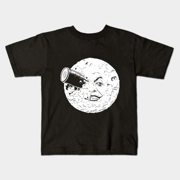 A TRIP TO THE MOON Kids T-Shirt by Momech